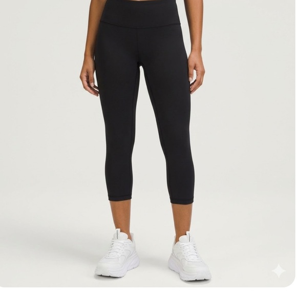 Lululemon Wunder Under Crop Leggings Black  Size 6. Compression Yoga Workout - Picture 11 of 11